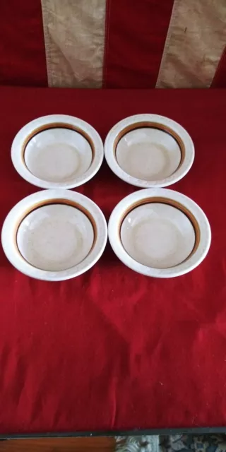 Vtg 1970's Syracuse China Restaurant Ware 4" Berry Bowl's Palamino Lot of 4