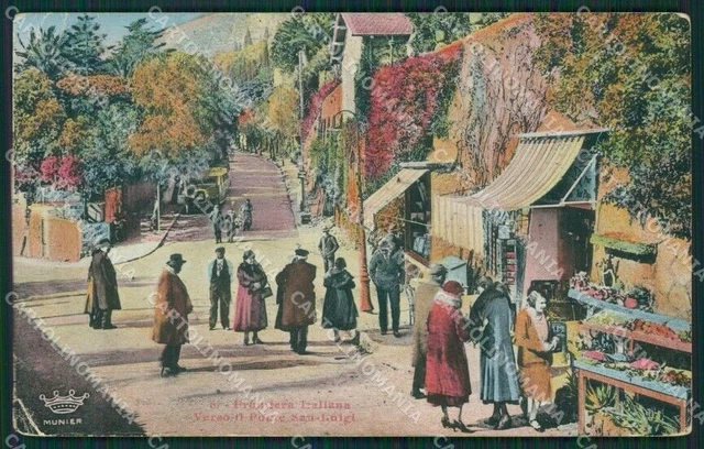 Imperia Ventimiglia Grimaldi Ponte San Luigi FORI PIEGHE cartolina KV5685