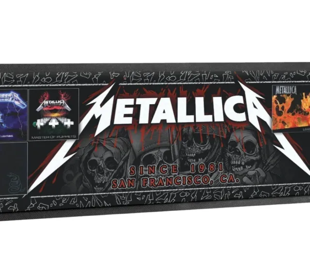 Metallica Albums Bar Runner Mat 100% Polyester with Rubber Backing Cold Beer