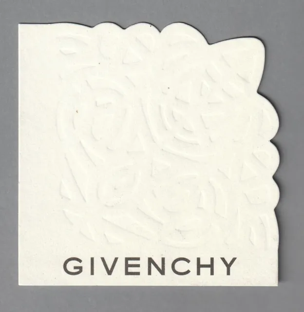 Carte publicitaire - advertising Card  -  Givenchy