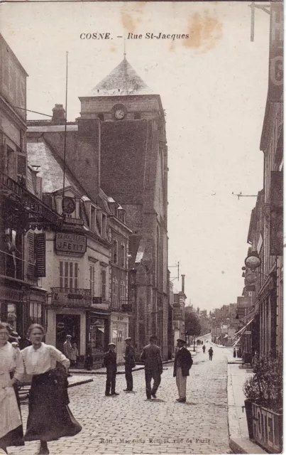 France Cosne - Rue St-Jacques old postcard