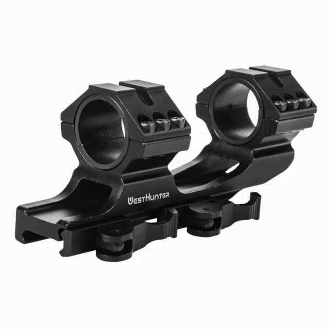 1"/30mm One Piece Picatinny Scope Mounts Quick Release Cantilever Tactical Rings