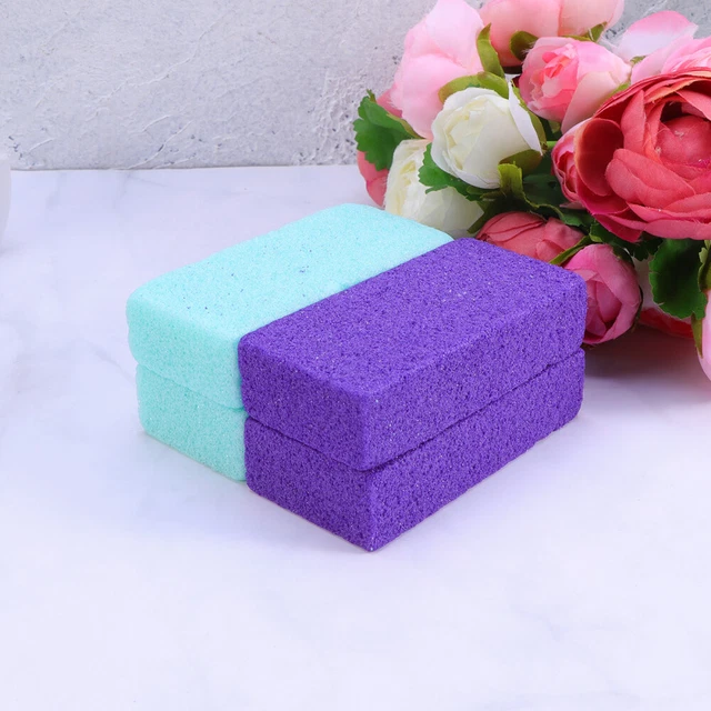 6 Bimssteine Für Pediküre – Doppelseitig, Lila, Je Ca. 13 X 5 X 2,5 Cm – Entfernt Hornhaut & Macht Füße Weich