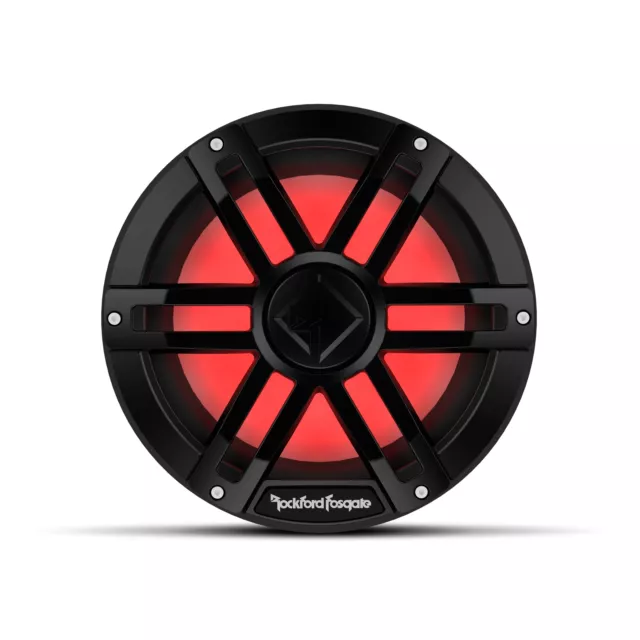 Rockford Fosgate M1D4-10B Black 10" DVC 4? Color Optix? Marine Subwoofer 300W