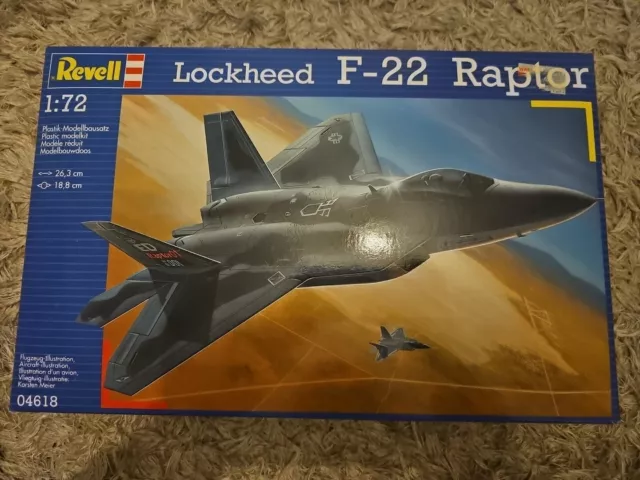 Revell 04618 Lockheed F22 Raptor 1/72 scale plastic model aircraft kit