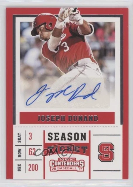 2017 Panini Elite Extra Edition College Tickets Joseph Dunand #CT-JD Auto