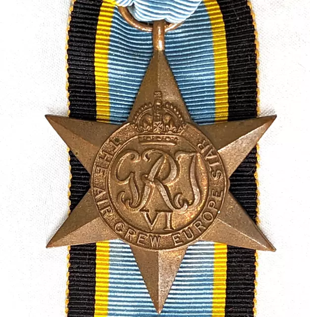 WW2 Air Crew Europe Star Medal 100% original RAAF RAF Bomber/Fighter Command WW2 Air Crew Europe Star Medal 100% original RAAF RAF Bomber/Fighter Command