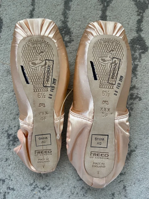 FREED OF LONDON Pointe Shoes Brand New, 4 XXX Maker Wineglass 