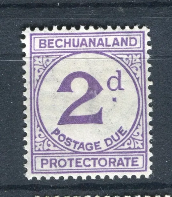 BECHUANALAND; 1937 early Postage Due surcarged issue 2d. Mint value