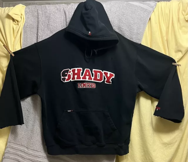 Vintage Shady Limited Edition SERIES 1 Black Size XL Eminem Distressed Hoodie