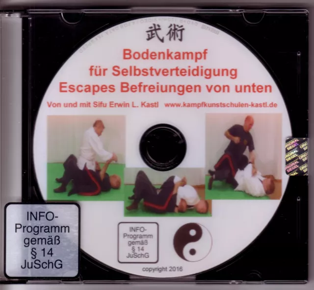 Bodenkampf realistische Selbstverteidigung Escapes Befreiungen von unten DVD BJJ