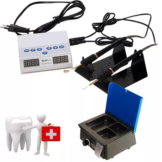 3-Well Dental Analog Melter Heater &Lab Electric Waxer Machine 2*Knife Pen SJK-Z 2