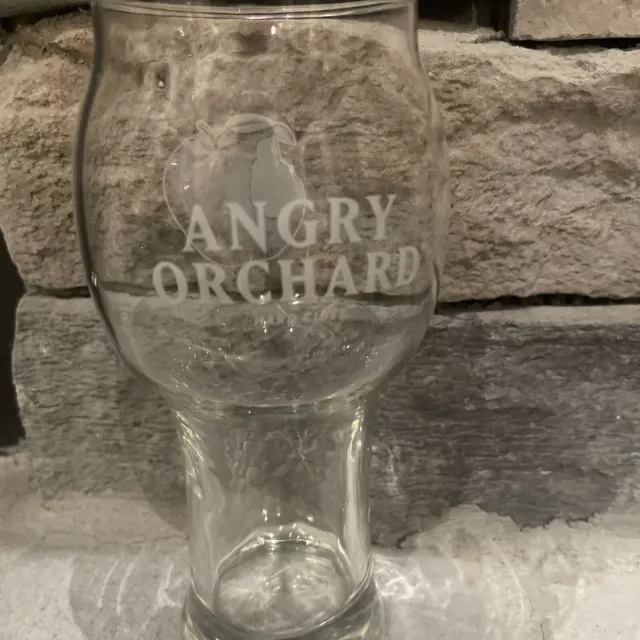 Angry Orchard Hard Cider Pint Beer Rare Glass Original Apple Up To 24 Available