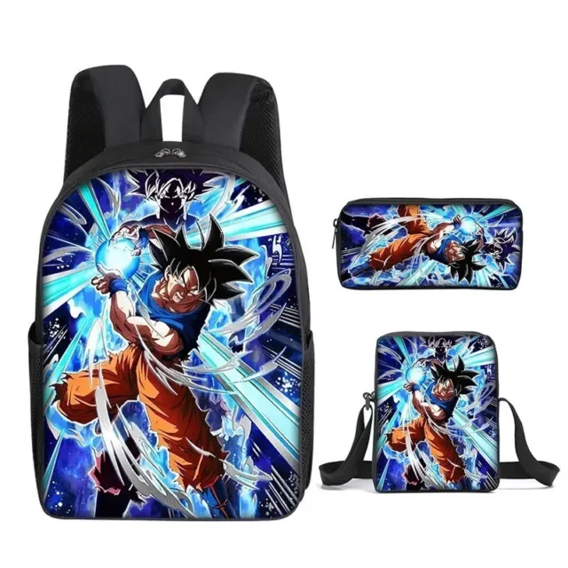 Dragon Ball Z Goku Super Saiya Kids School Backpack Cooler Lunch Bag Pen Bag Lot