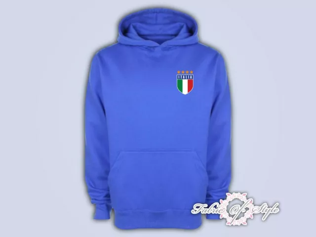 Retro Italy Football World Cup Italia Italian Hoodie Christmas Gift  Royal Blue