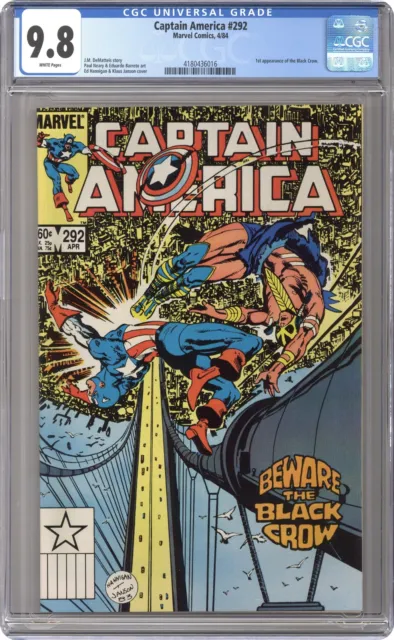 Captain America #292 CGC 9.8 1984 4180436016