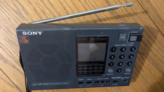 SONY ICF-SW7600 SHORTWAVE, AM/FM/SSB WORLD RECEIVER RADIO VINTAGE $71. ...