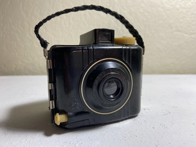 Ancien Appareil Photo Miniature SIDAX En Bakélite Avec Film Négatif - Vintage Et Fonctionnel