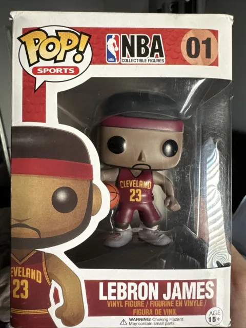 Lebron James #01 Funko Pop! (Error Print Miami Heat) Basketball NBA  Cleveland Cavaliers Miami Heat