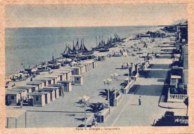 Cartolina Porto San Giorgio Ascoli Piceno Lungomare
