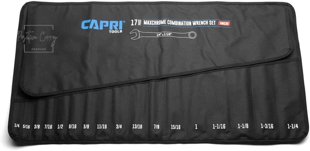 Wrench Roll up Pouch, SAE, 17 Pockets