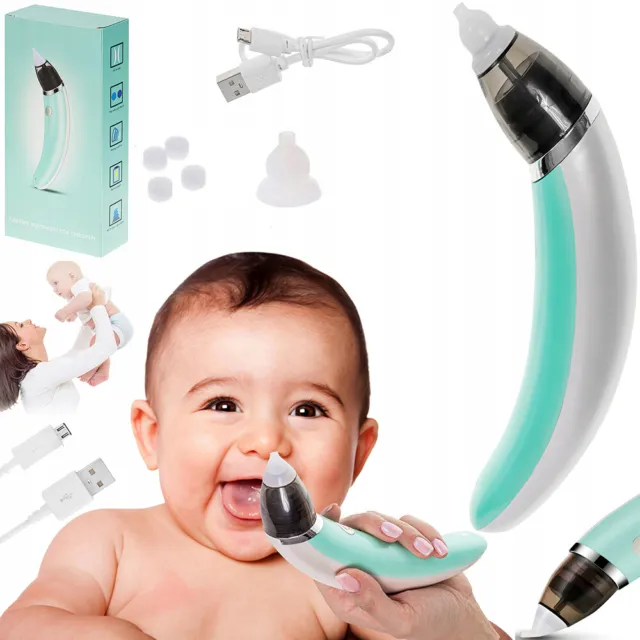 NEW Electric Baby Silicone Nasal Aspirator Vacuum Sucker Nose Mucus Snot Cleaner