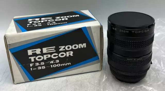 Topcon Re Zoom Topcor 35-100mm F3.5-4.3 Topcon KE Mount Lens For SLR Cameras