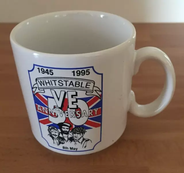 Whitstable VE / VJ Anniversary Mug 1945 - 1995 ~ Never Used