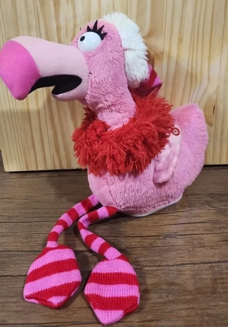 Gemmy Plush Animated Christmas Flamingo 11" Sings Santa Baby Motion. Gemmy Plush Animated Christmas Flamingo 11" Sings Santa Baby Motion.