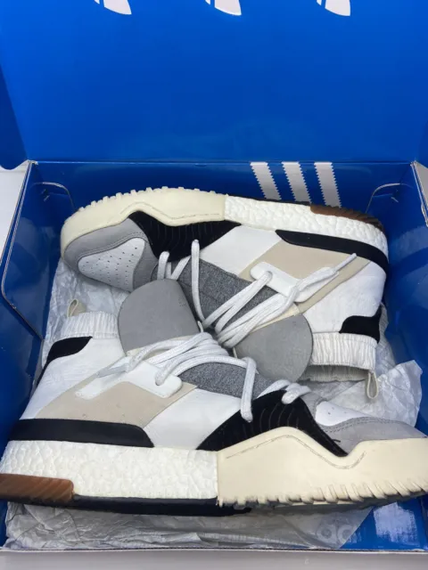 Unique Adidas x Alexander Wang BBall  Grey White Cream Mids Men’s Sz 10.5