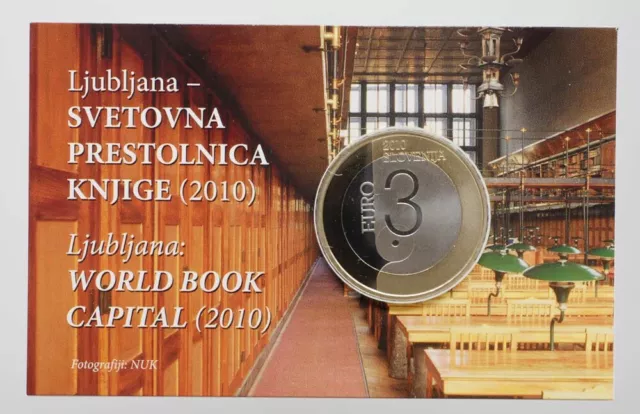 Slowenien 3 Euro Ljubljana 2010 PP Coincard