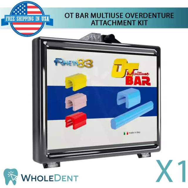 OT Bar Multiuse Overdenture Restoration Attachment Kit Dental Implant Lab