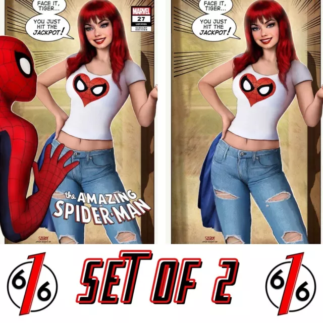 🔥🕷 AMAZING SPIDER-MAN #27 SZERDY Trade Dress & Virgin Variant Set