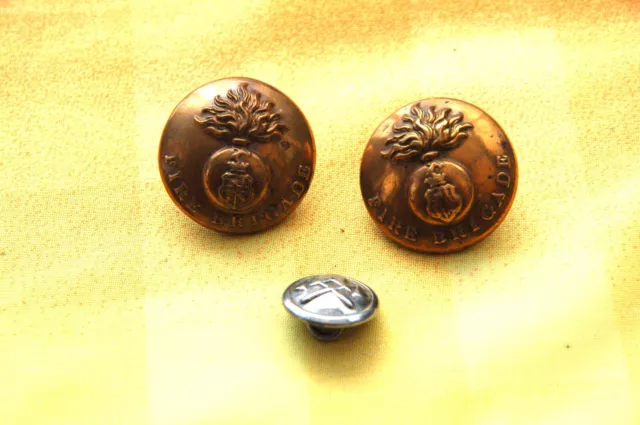 Vintage Obsolete Birmingham Fire Brigade Buttons