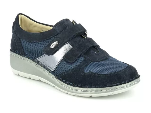 GRUNLAND SCARPE COMFORT Donna Estate Sc3799 Nesi Blu EUR 30 00