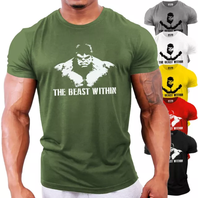 Incredible Hulk Bodybuilding T-Shirt | Gym Workout Training Motivation Top