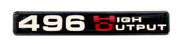 (HO) 496 High Output  EMBLEM (B) Super Sized SATIN/BLACK