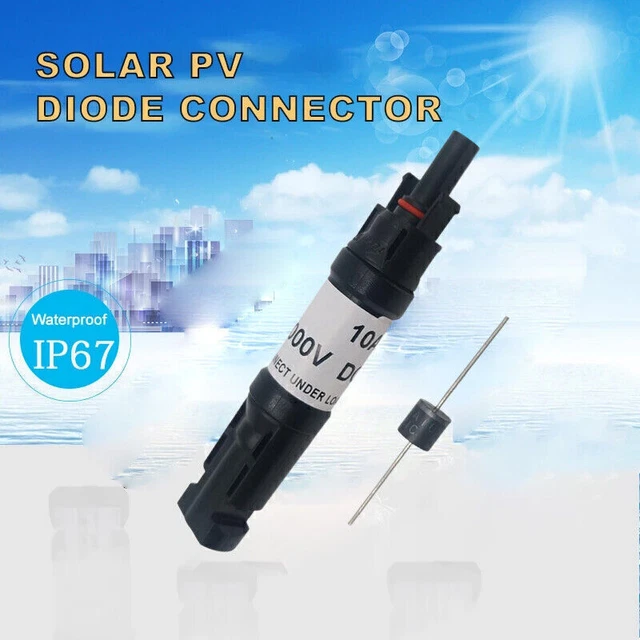 Conector de fusible fotovoltaico diodo de panel solar 1-4 PIEZAS 15A/20A/30A