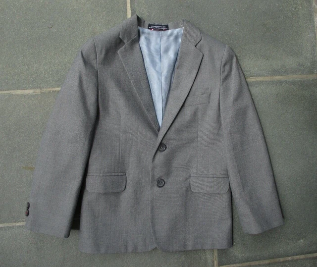 TOMMY HILFIGER Dresswear BLAZER Jacket GRAY Youth BOYS Suit Separates KIDS 7 EUC