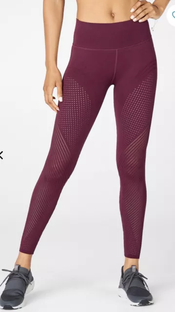 Fabletics Womens Sync High Waisted Perforated Leggings Medium