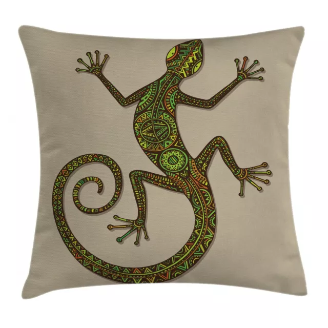 Reptile Housse de Coussin Motif Lizard