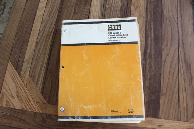 Case 580 Super E Construction King Loader Backhoe Parts Catalog Burl 8-1831