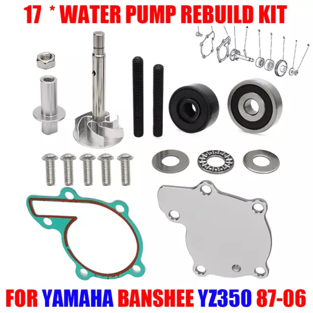 For Yamaha Banshee 350 1987-2006 Water Pump Rebuild Kit + Pancake Bearing Billet