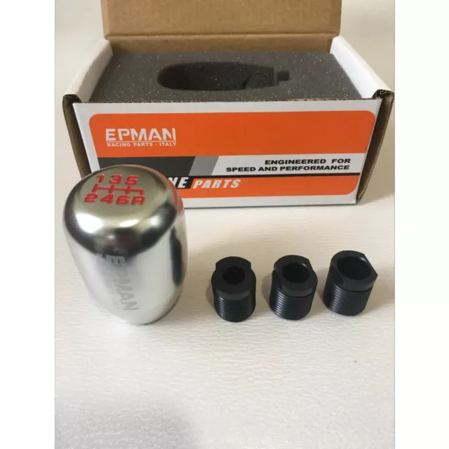 EPMAN Silver 6 Speed Gear Knob HONDA MAZDA EP3 TYPE R CIVIC NEW WITH BOX