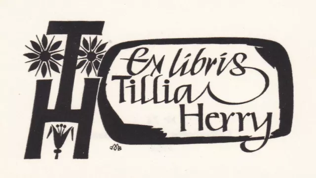 ✒ EX LIBRIS Tillia HERRY par Jef BOUDENS