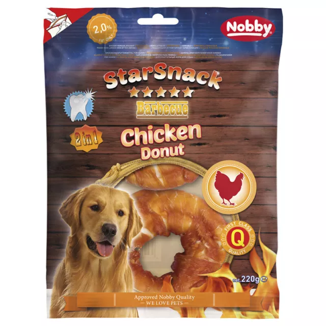 Nobby Starsnack Barbacoa Pollo Dona, 220G / 2 Pieza, Nuevo