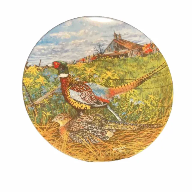 The Pheasant(1986 Edwin M. Knowles Collectors Plate)Wayne Anderson Upland Bird