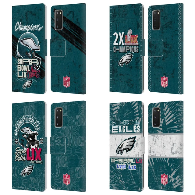 NFL 2025 SUPER Bowl Lix Champions Leather Book Wallet Case For Samsung