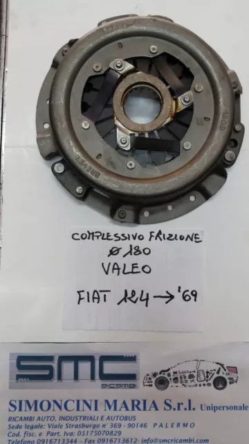 Complessivo Meccanismo Spingidisco Frizione Fiat 124 Fino Al '69 Nuovo Valeo