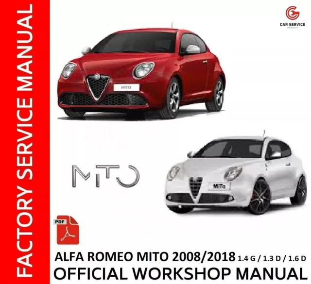 Alfa Romeo Mito 2008/2017 - Manuale Officina - Workshop Manual - Wiring Diagrams